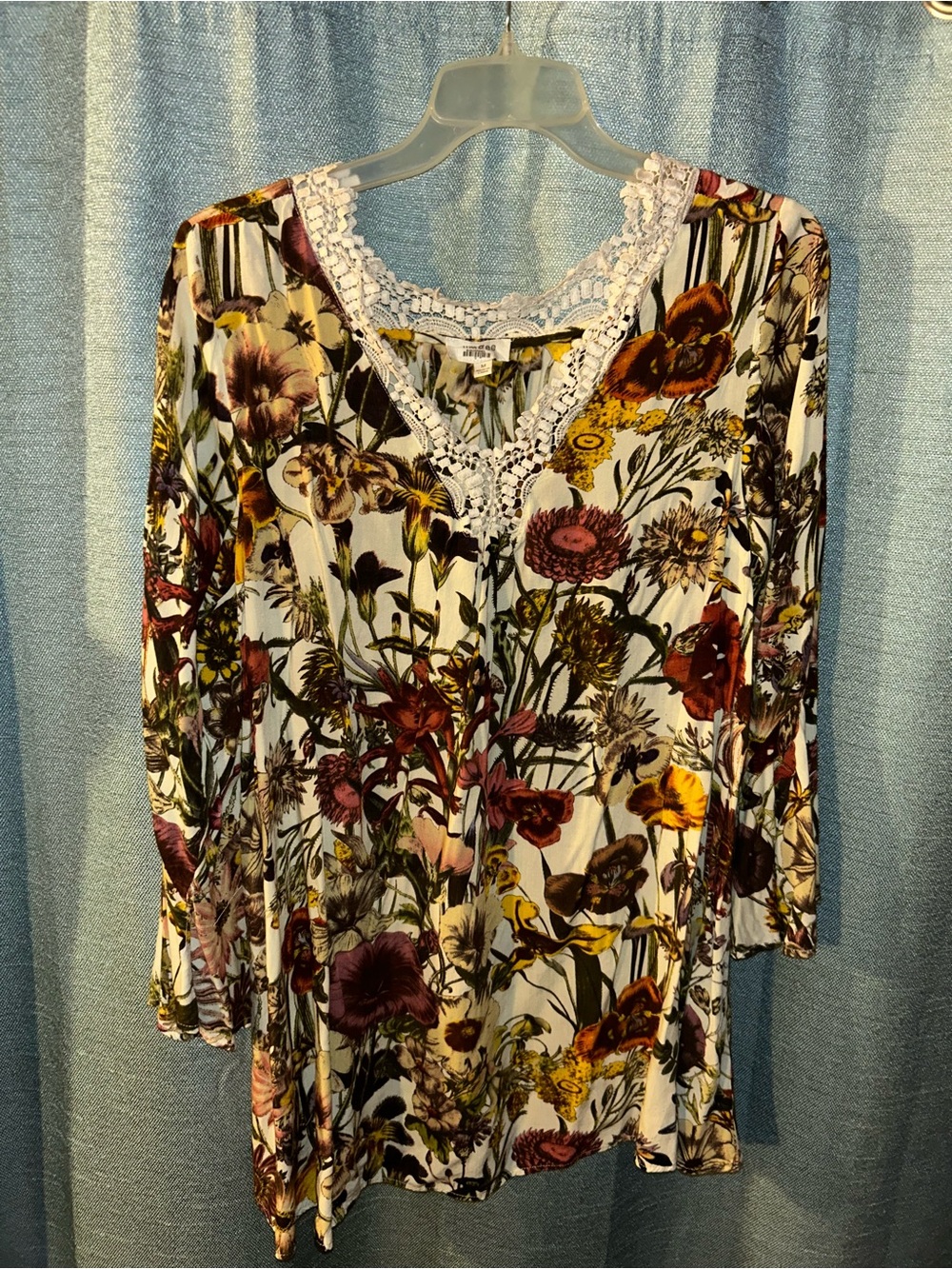 bohemian-style floral dress or tunic blouse